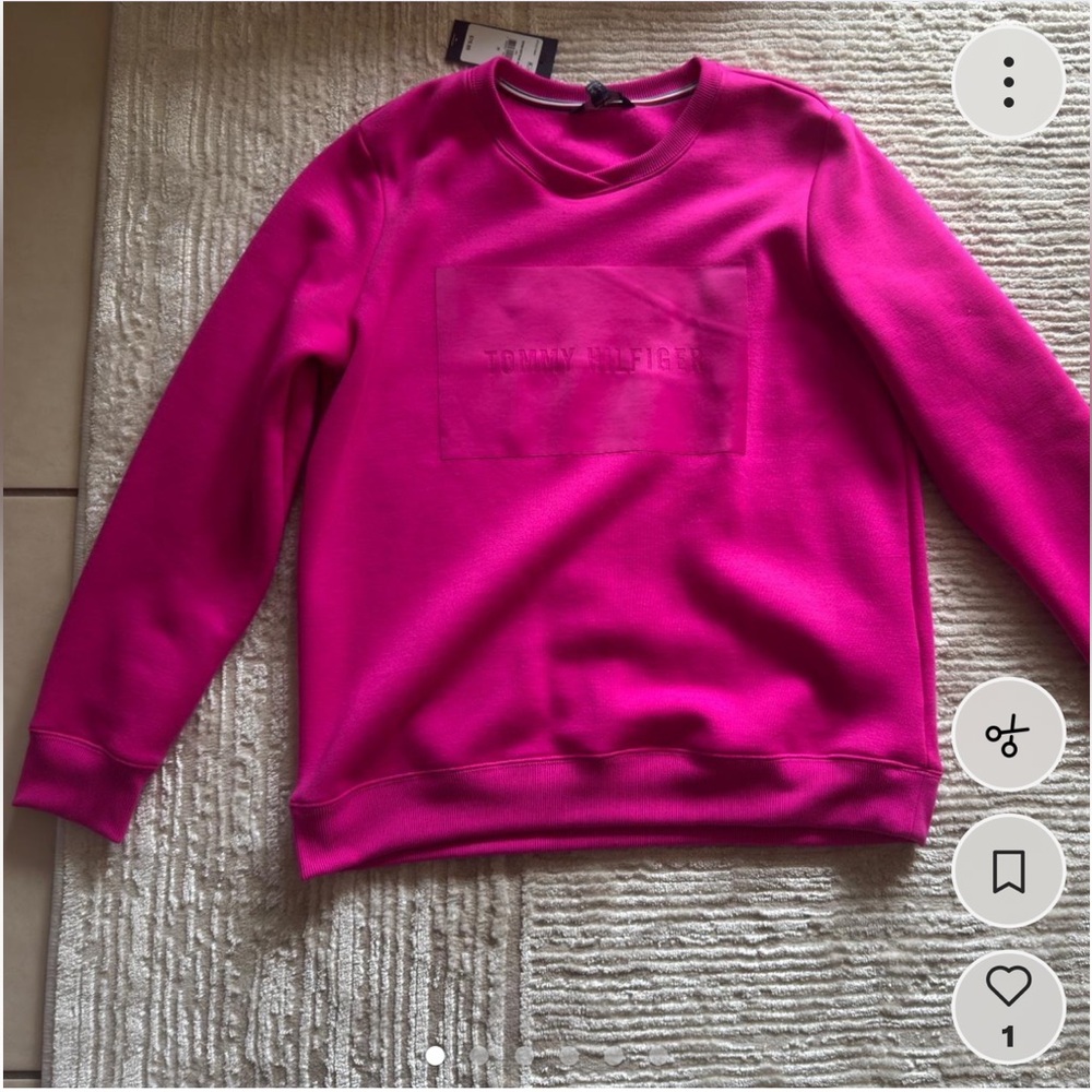 Tommy Hilfiger Women's Fuchsia Crew Neck Sweater